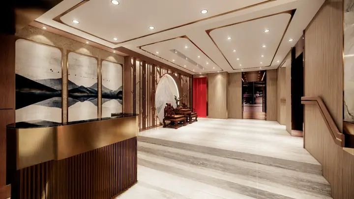 Club lobby · Design visual
