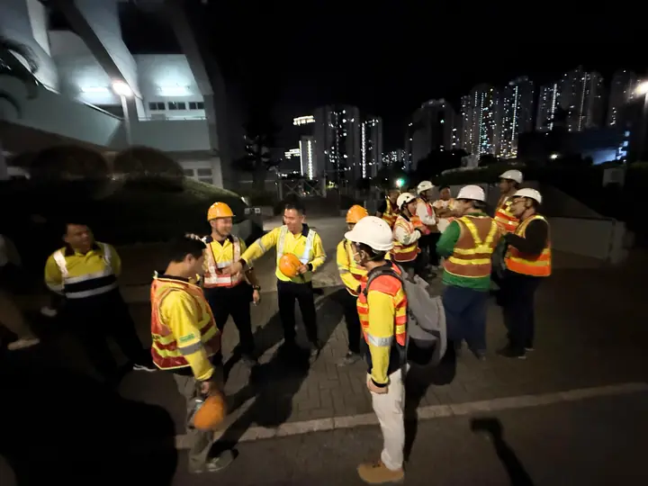 Hong Kong · CCTV installation · Night works