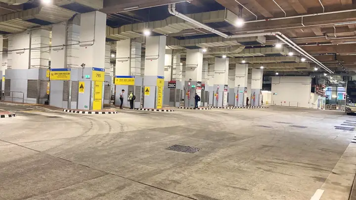 Hong Kong · Bus stop electrical works